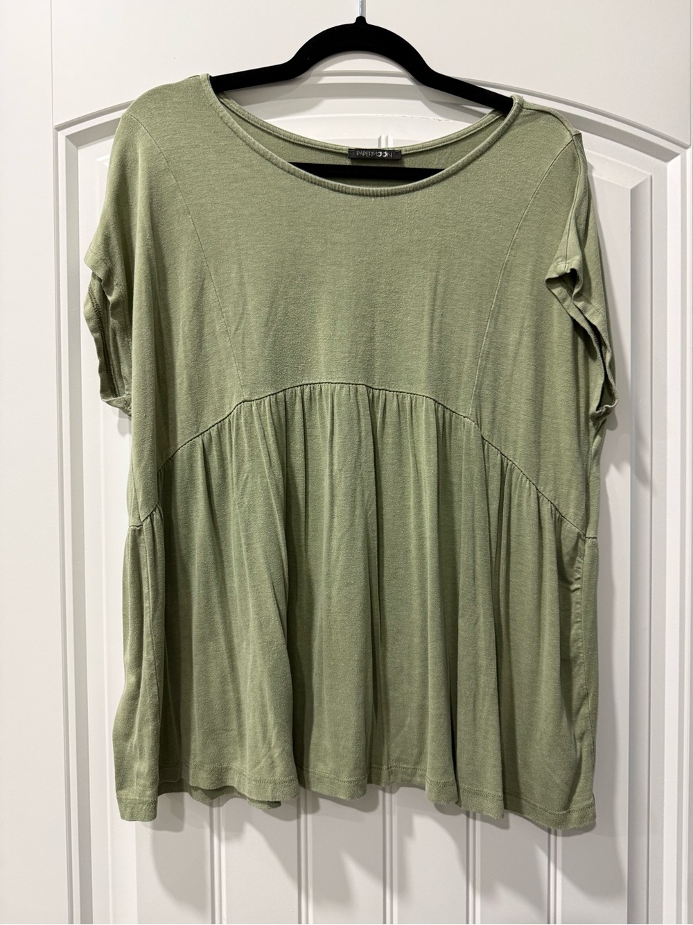 Papermoon Sage Green Flowing Babydoll Tunic